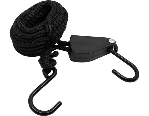 Flaschenzug 5m/PES-Seil 6mm schwarz Beutel à 1Stk.