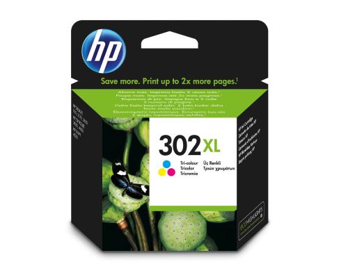 HP Tinte Nr. 302XL - Dreifarbig (F6U67AE) ml, Seitenkapazität ~  Seiten