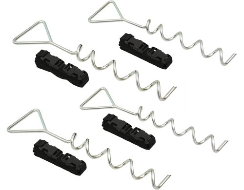 KOOR Bodenanker 4er Set verzinkt, passt zu Trampolin Advanced 244