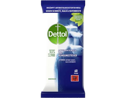Dettol Badreinigungstücher Bergfrische 60 Stück