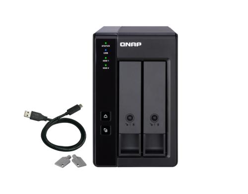 QNAP USB 3.1 Erweiterungsgehäuse Gen 2 2-bay, 3.5 SATA HDD