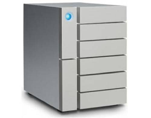 LaCie 6Big Thunderbolt 3 108TB RAID, 6 IW Pro HDDs, 2x Thunderb 3, 1x USB