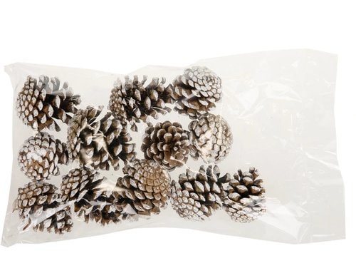 Chalet Kiefernzapfen 200 gr natürlich/weiss