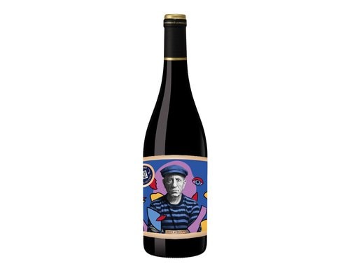Grafik Werkstatt Weinflasche Rotwein Genuss & Design, Pablo Picasso