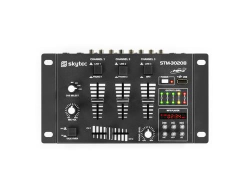 Skytec STM-3020B 6-Kanal Mixer, USB, MP3, Display