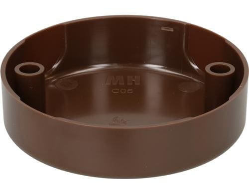 Max Hauri Deckenrosette rund braun, 2 Befestigungslöcher