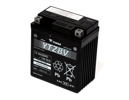 YUASA AGM 12V/7.4Ah/120A LxBxH: 113 // 70 // 130 // S:0