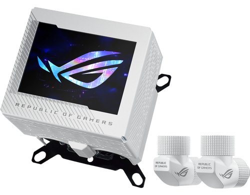 Asus ROG RYUJIN III WB WHT CPU-Wasserblock, 3.5 LCD, 2x Fittings
