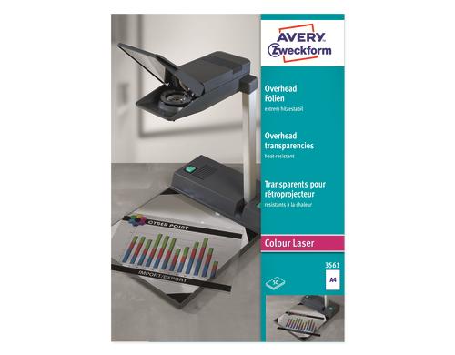 AZ Farblaserfolie, 50 Stk transparent, 0,130 mm