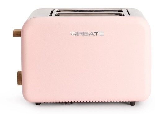 Create Toaster Retro pastelrosa 2200W