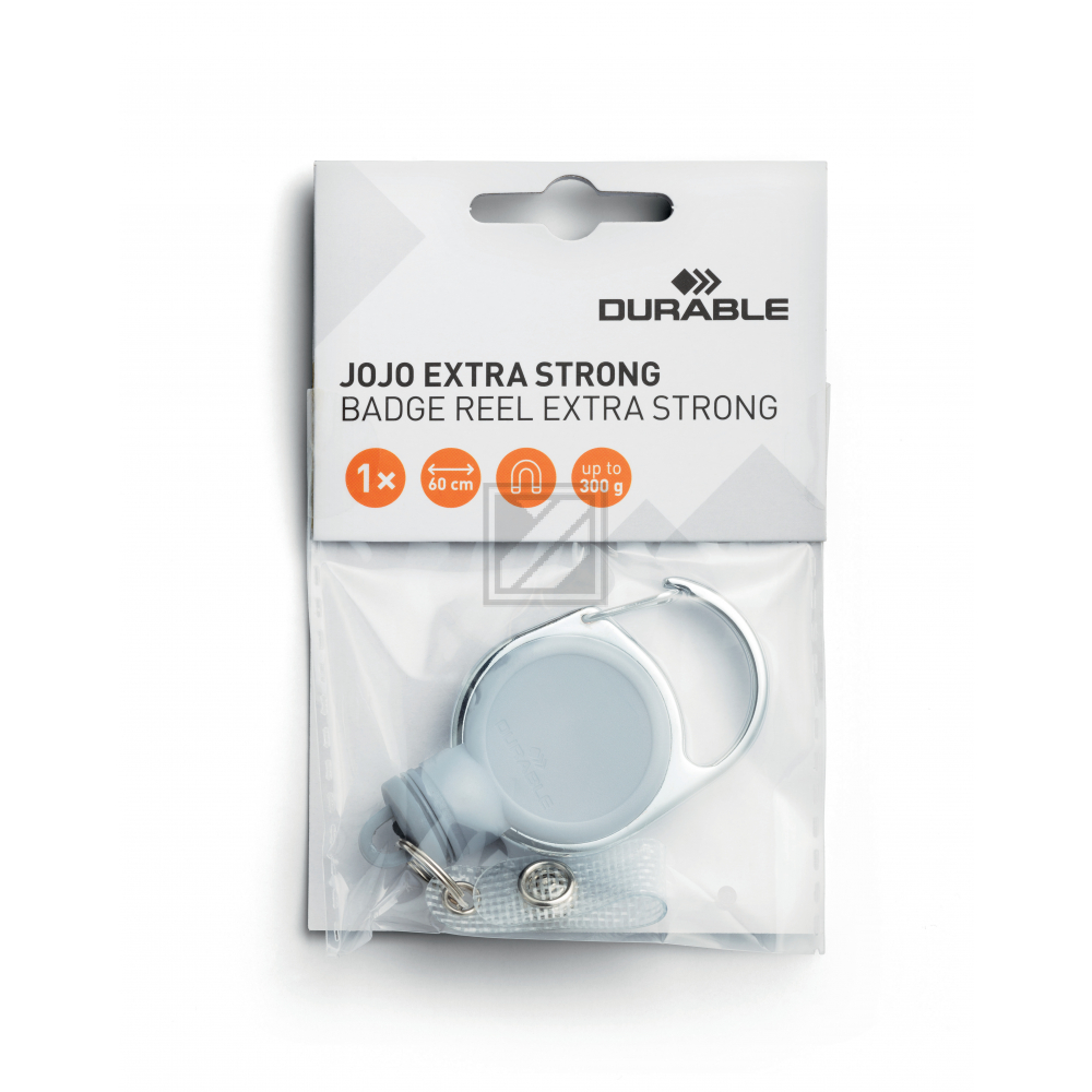 Durable Ausweishalter Jojo extra strong grau