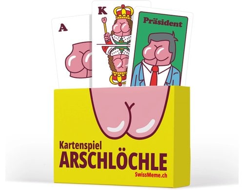 SwissMeme Kartenspiel Arschlöchle, 9 x 6 x 1.5 cm