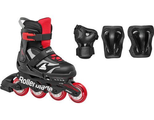 MICROBLADE COMBO SCHWARZ/ROT, Grösse 33-36.5