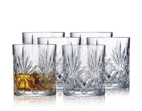 Lyngby Whiskeygläser 31cl, 6 Stück Glas, transparent, 8x9.5 cm (DxH)