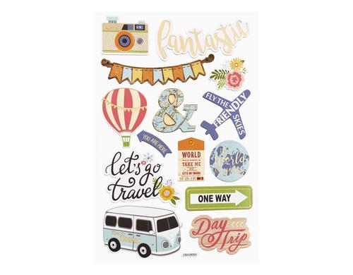 Hobbyfun Sticker, 14 x 21 cm Reisen