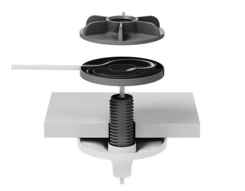 Logitech Mic Pod Hängehalterung Hellgrau Deckenmontage