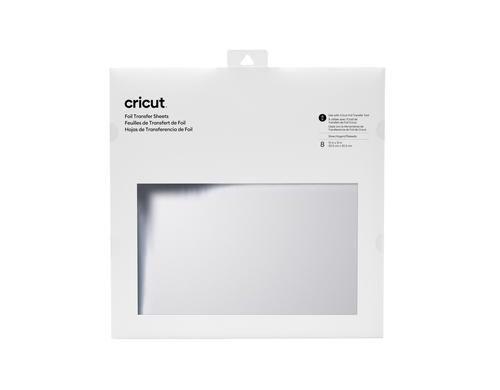 Cricut Transferfolien 30.5 x 30.5 cm Silber 8 Blatt, Transfer nur durch Druck