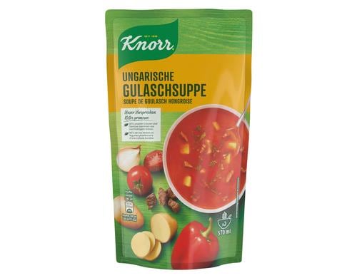 KNORR Ungarische Gulaschsuppe 570 ml Beutel 2 Portion