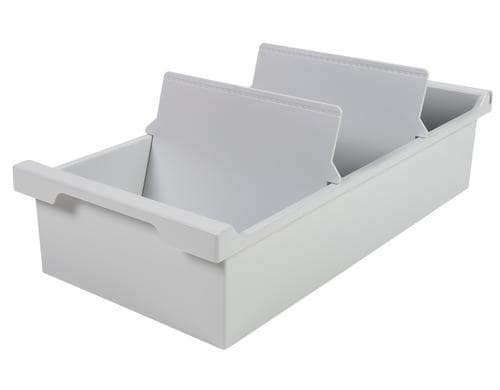 Exacompta Karteikassette Classic Office A6 quer, lichtgrau, 347x166x79mm, 1 Stk