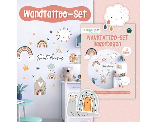 Wandtattoos-Set Regenbogen