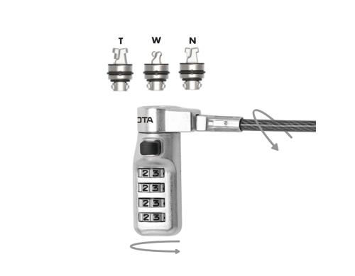 DICOTA Security Comb.Lock Ex. T/N/W Head D31717, present code DICOTA Security Comb.Lock Ex. T/N/W Head D31717, present code