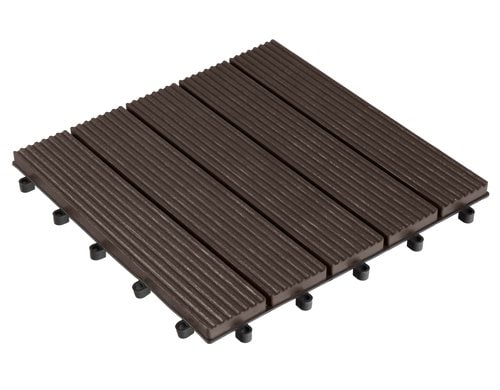 COCON Bodenplatte braun 30x30cm, 6 Stk., PP plastic