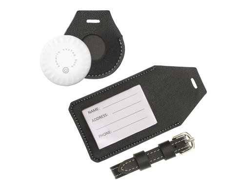 4SMARTS Finder SkyTag Duos, Schwarz mit Kofferanhänger