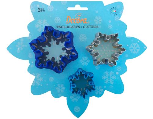 Decora Ausstechset Schneeflocken 3 Stk