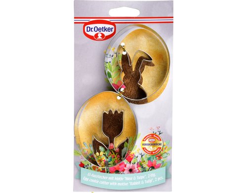 Dr. Oetker Ei Ausstecher Hase&Tulpe 2er-Set