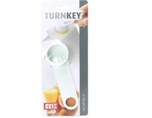 Brix Turnkey Kartonöffner Weiss, 13 x 5 x 2 cm