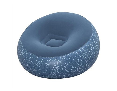 Bestway aufblasbarer Sessel Inflate, Blau 112x112x66 cm, inkl. Flickzeug