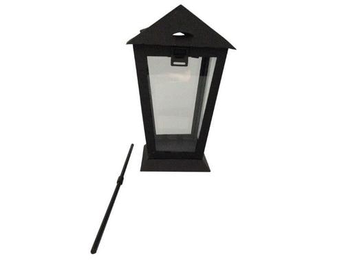 Dameco Grablaterne 25cm mit Erdspiess Farbe: Schwarz L:14cm B:14cm H:25cm