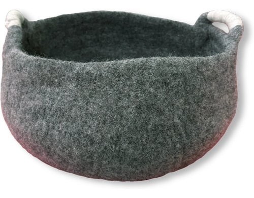 Catlabs Katzenbett Bowl aus Wolle, Ø 38cm