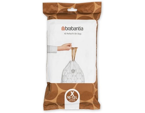 Brabantia Kehrichtsack Perfectfit X 10-12L, 40 Stück Spenderpack