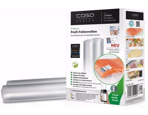 Caso Vakuumier-Folie 731.1221.00 20x600cm. 2 Rollen