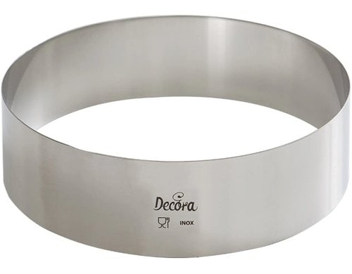 Decora Edelstahl Backring 20cm x 4.5cm