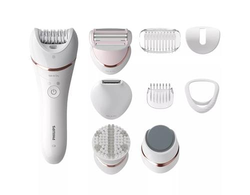 Philips Epilierer Series 8000 BRE740/10 +9 Zubehörteile, leistungsstarke Epilation
