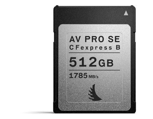 AV PRO CFexpress SE Type B 512 GB Write: 850 MB/s Read Speed: 1.785 MB/s,