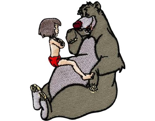 Monoquick Aufbügelbild Midi Dschungelbuch MOGLI + BALOO
