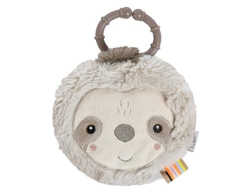 Fehn Stoffbuch Faultier Grau/Beige ab 0+ Monaten
