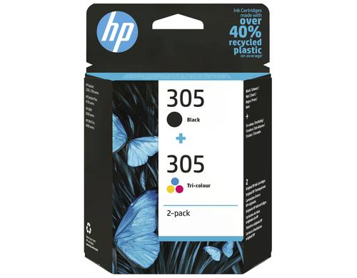 HP Combopack Nr. 305 - (6ZD17AE) 2er-Pack Schwarz, Farbe