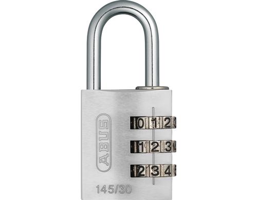 ABUS 145/30 silber mit EAN Vorhangschloss 46620