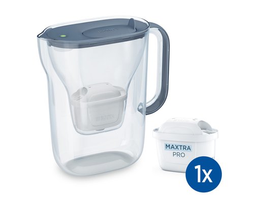 BRITA, Wasserfilter Style Essential inkl. 1 Tischwasser inkl. 1 Maxtra Pro