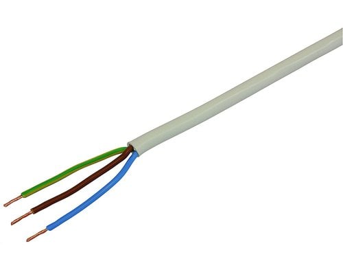 Installationskabel TD 3x 0.75mm2 weiss, 20m