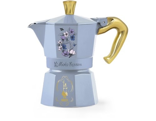 Bialetti Bridgerton Moka Express 3 Tassen Aluminium, bedruckt