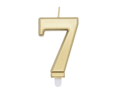 Amscan Kerzen Zahl 7 Sparkling Celebrations Gold