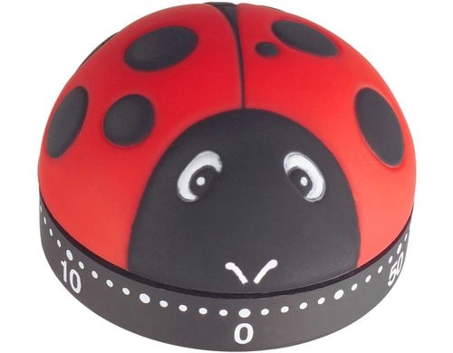 Küchentimer Marienkäfer rot/schwarz, FE-TFA