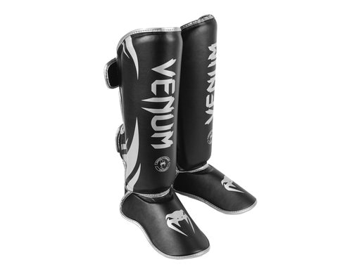 Venum, Challenger Standup Shin Guards Schwa Gr.XL,Black/Silver