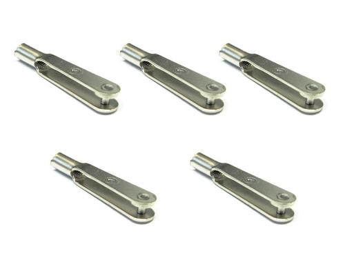 Gabelkopf Federstahl M2 5 Stück