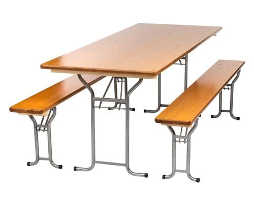 COCON Festbankgarnitur Rohrfuss 220 x 80cm